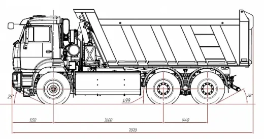 Купить KAMAZ (Камаз) 6520-90 (5P) на КПГ в лизинг для юридических лиц