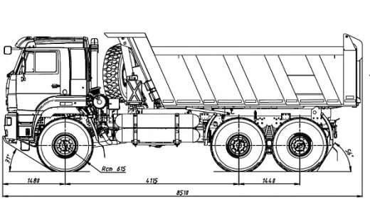 Купить KAMAZ (Камаз) 65222-38 на КПГ в лизинг для юридических лиц